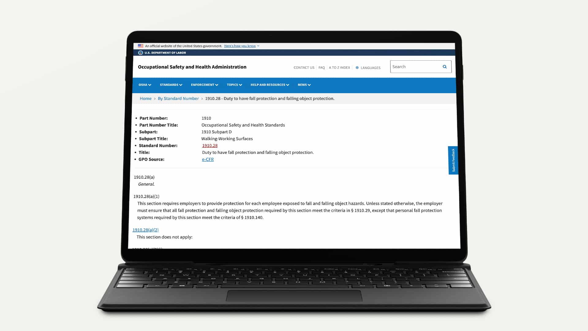 OSHA Information Website