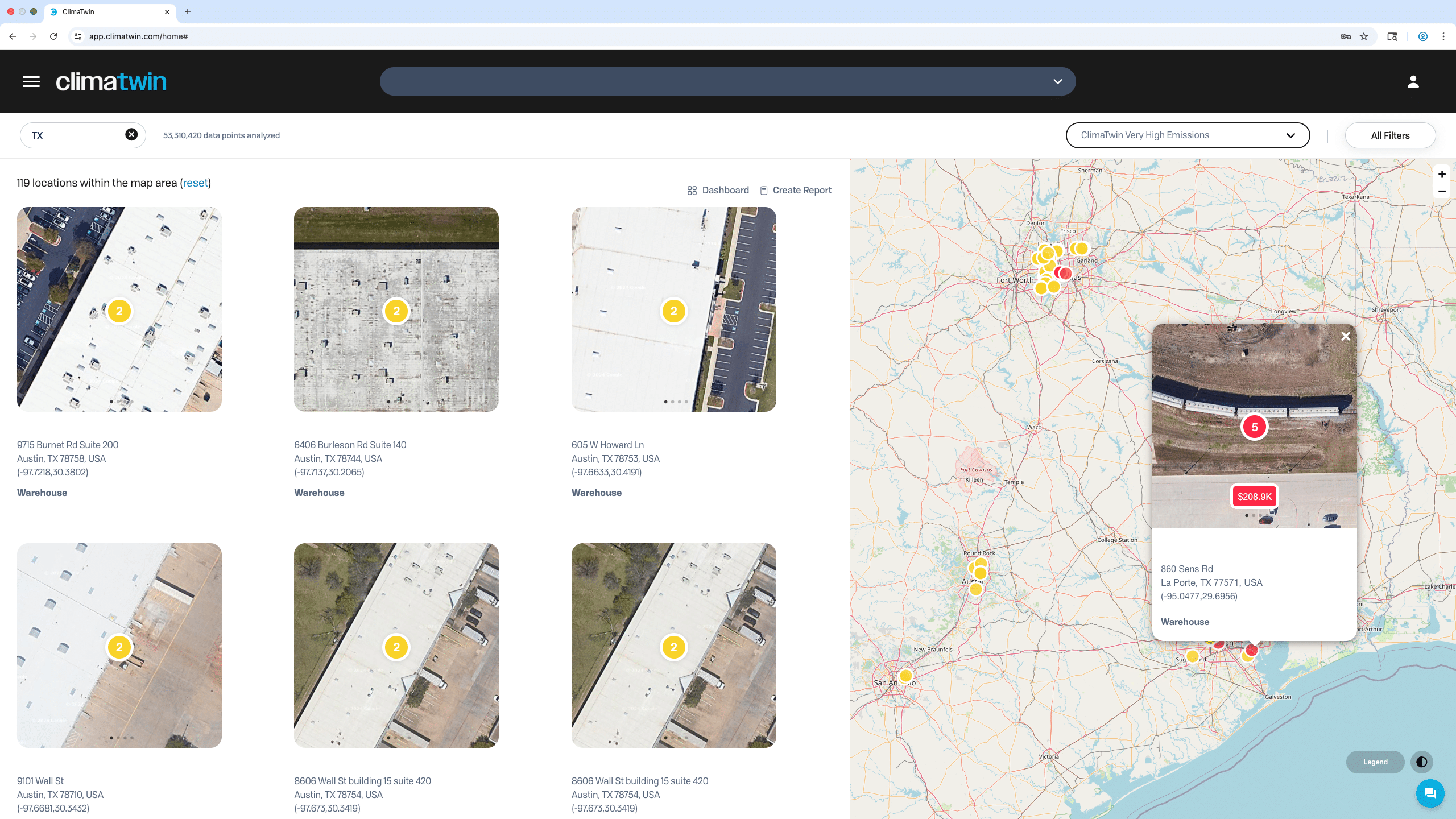 ClimaTwin Asset Intelligence View