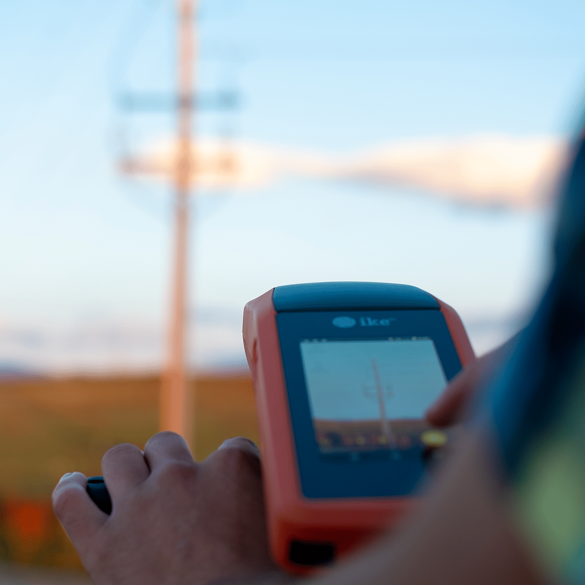IKE Device being used for field data collection