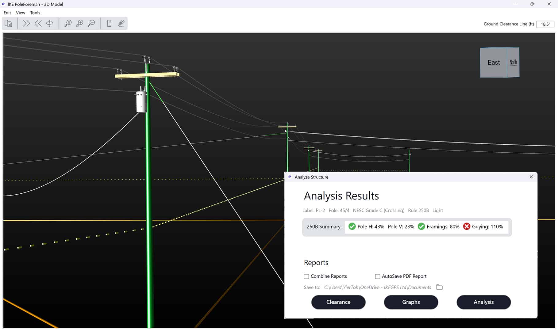 IKE PoleForeman Pole Line Analysis