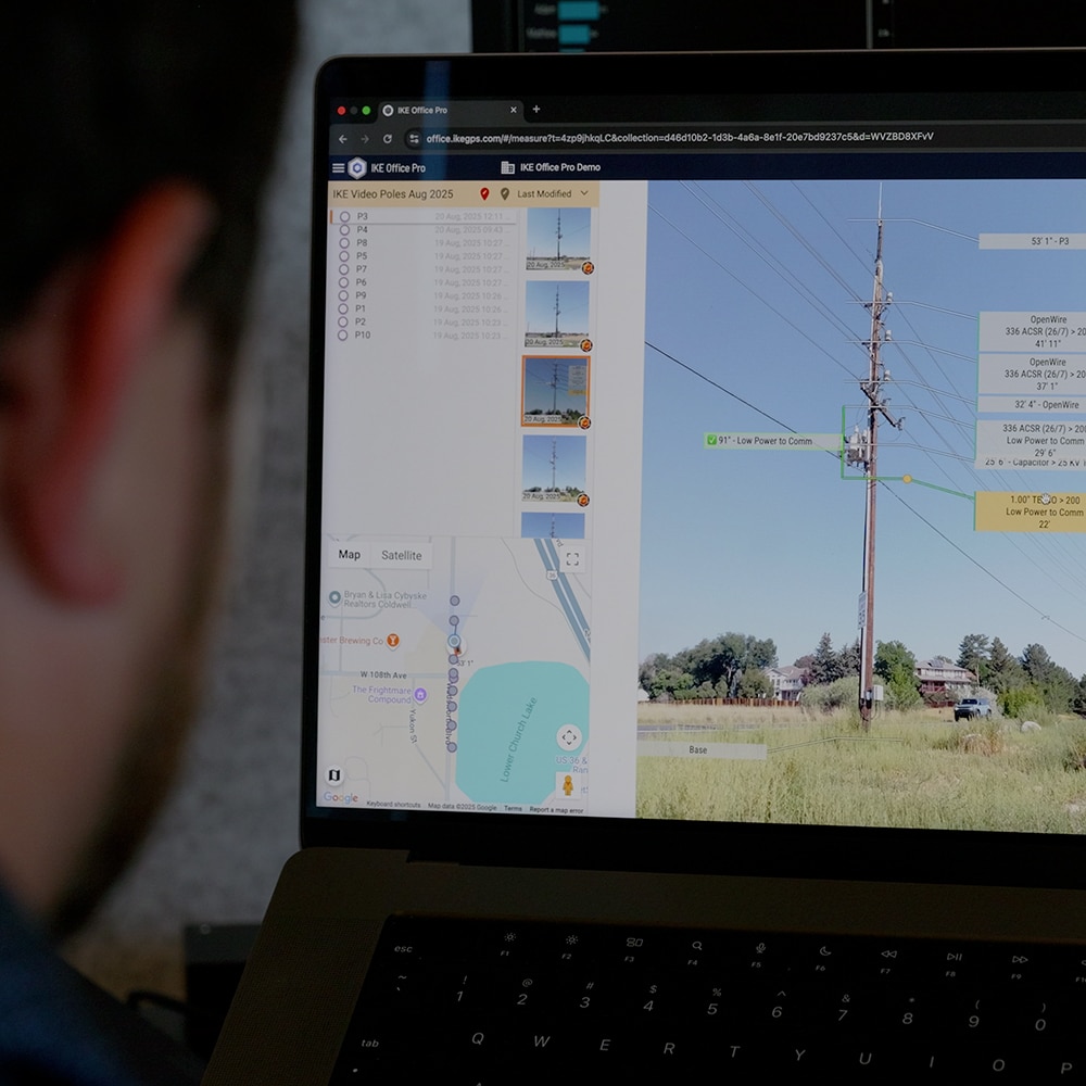 Pole data management and annotations with IKE Office Pro