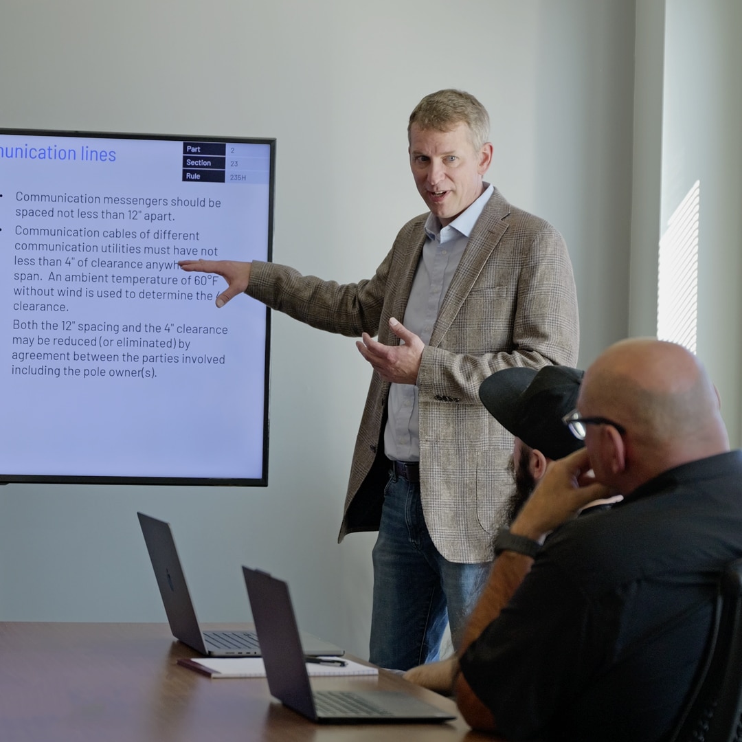 Grant Glaus providing NESC training