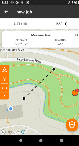 IKE Device measures distance